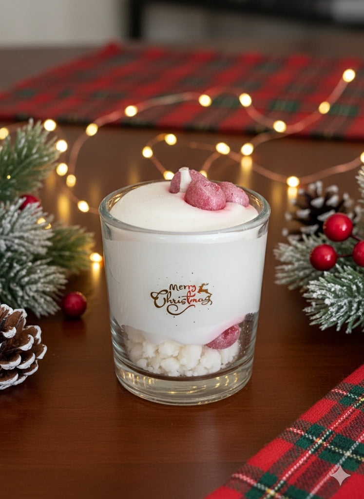 Mini bougie Noël parfum baies givrées