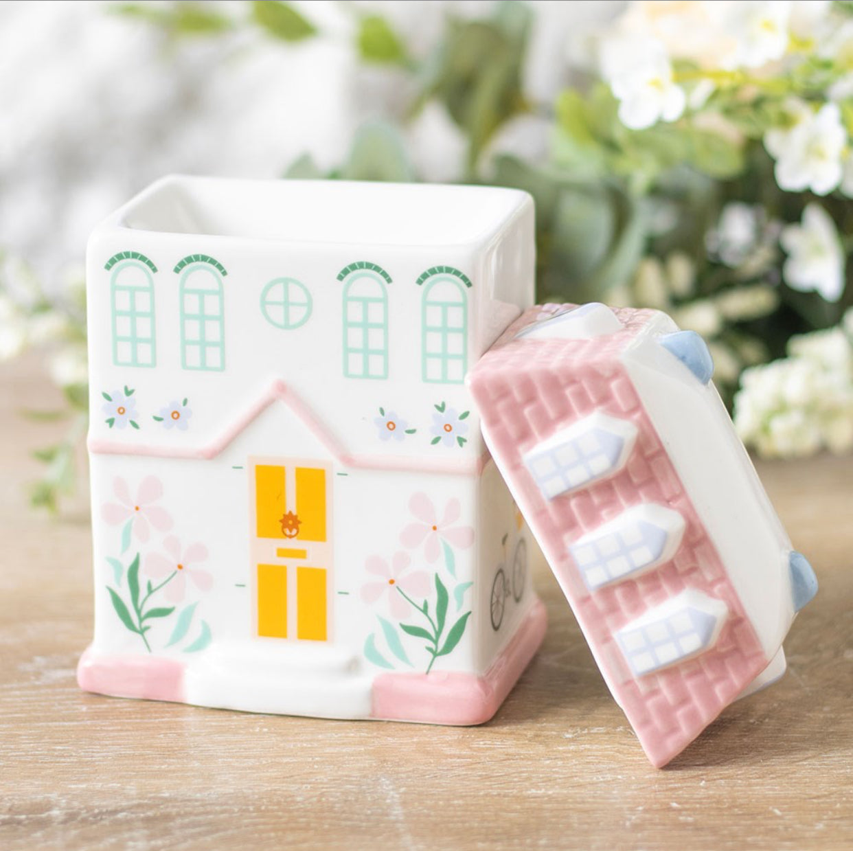 Brûleur maison de ville pastel