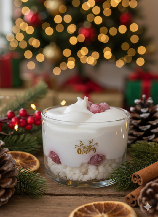 Bougie Noël parfum Baies Givrées