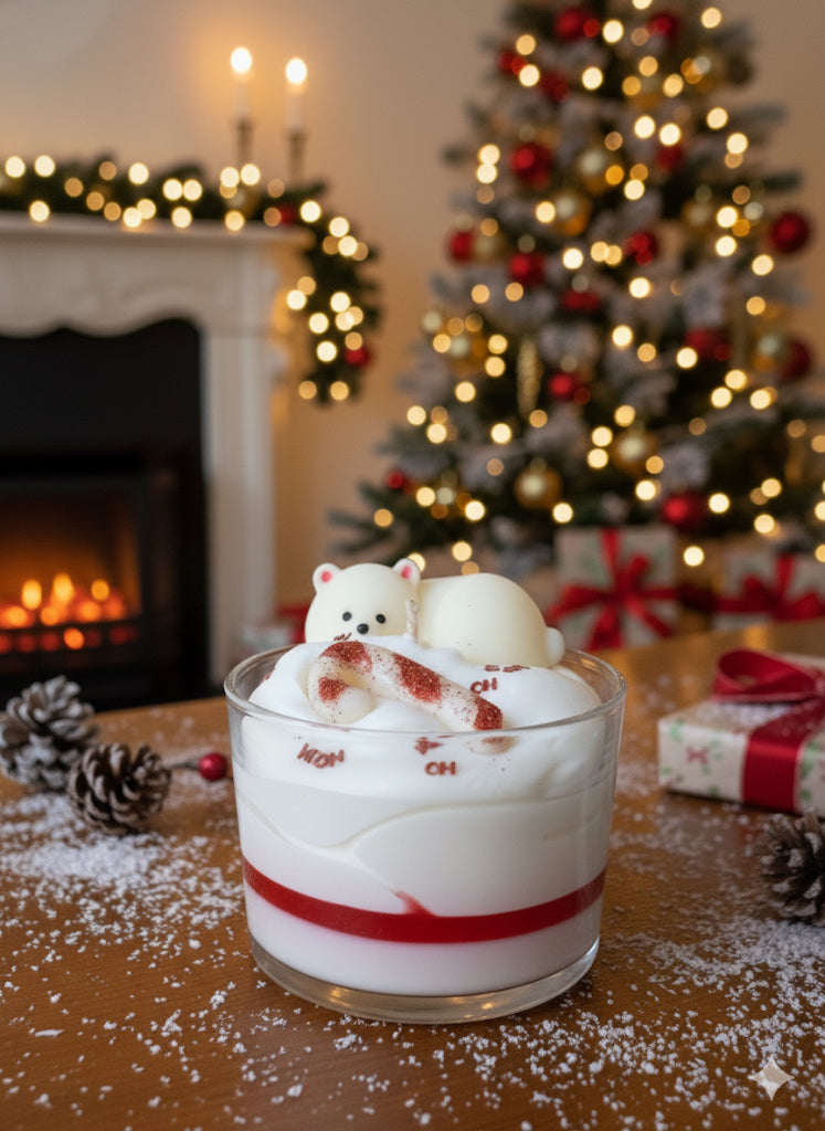 Bougie Noël parfum Sucre d’orge