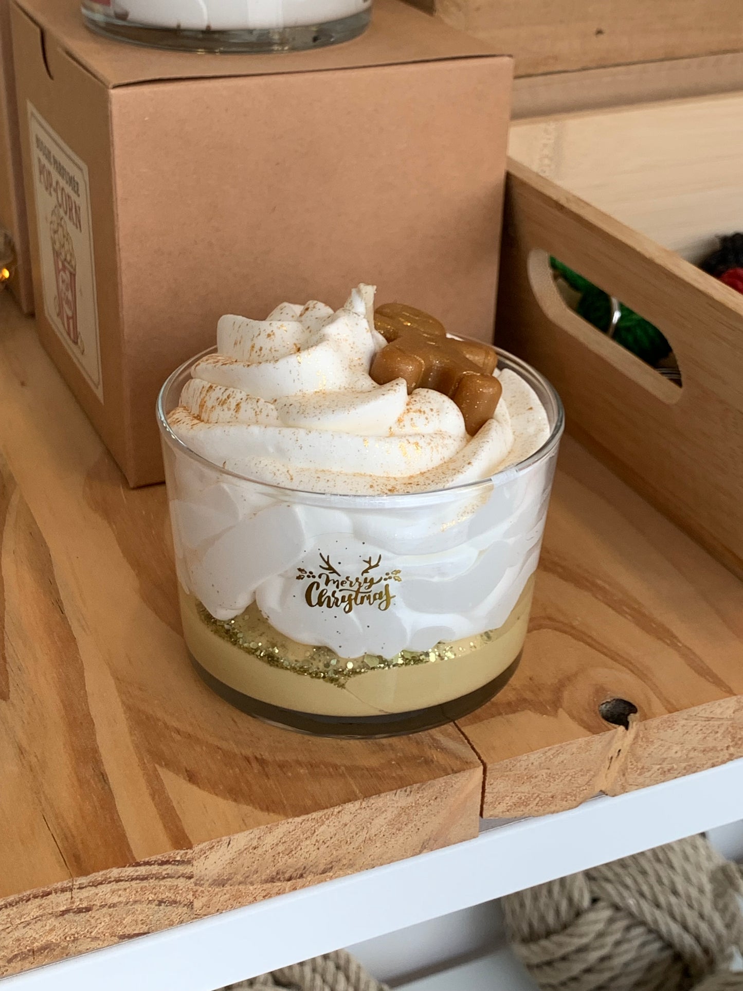 Bougie Noël parfum pain d’épices