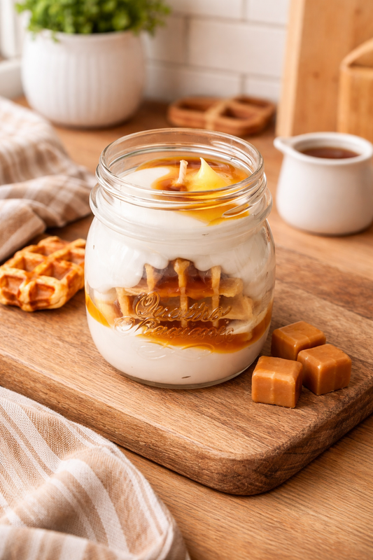 Bougie gourmande parfum gaufre